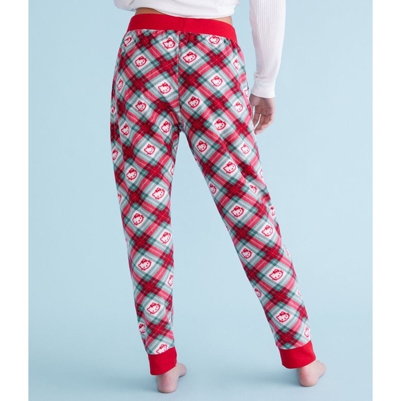 Aeropostale Other - Hello Kitty NWT Holiday Plaid Sleep Pants Aeropostale Red Green Women's Small